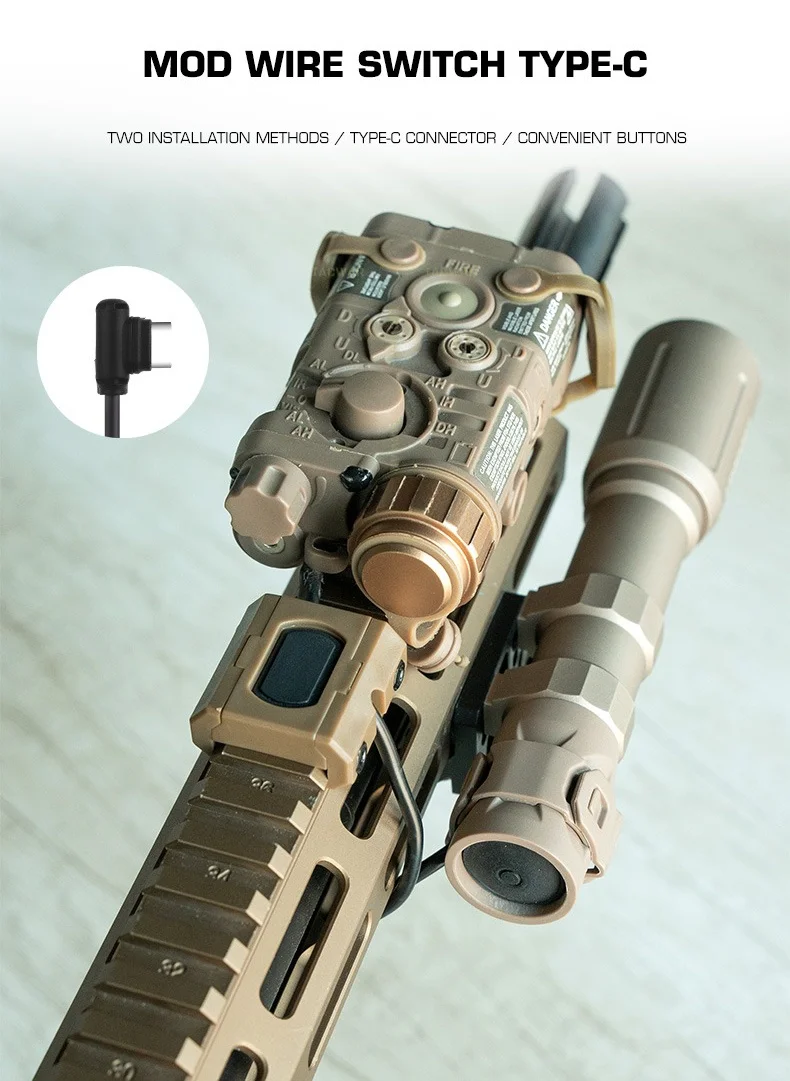 Interruptor táctico MOD con cable USB-C
