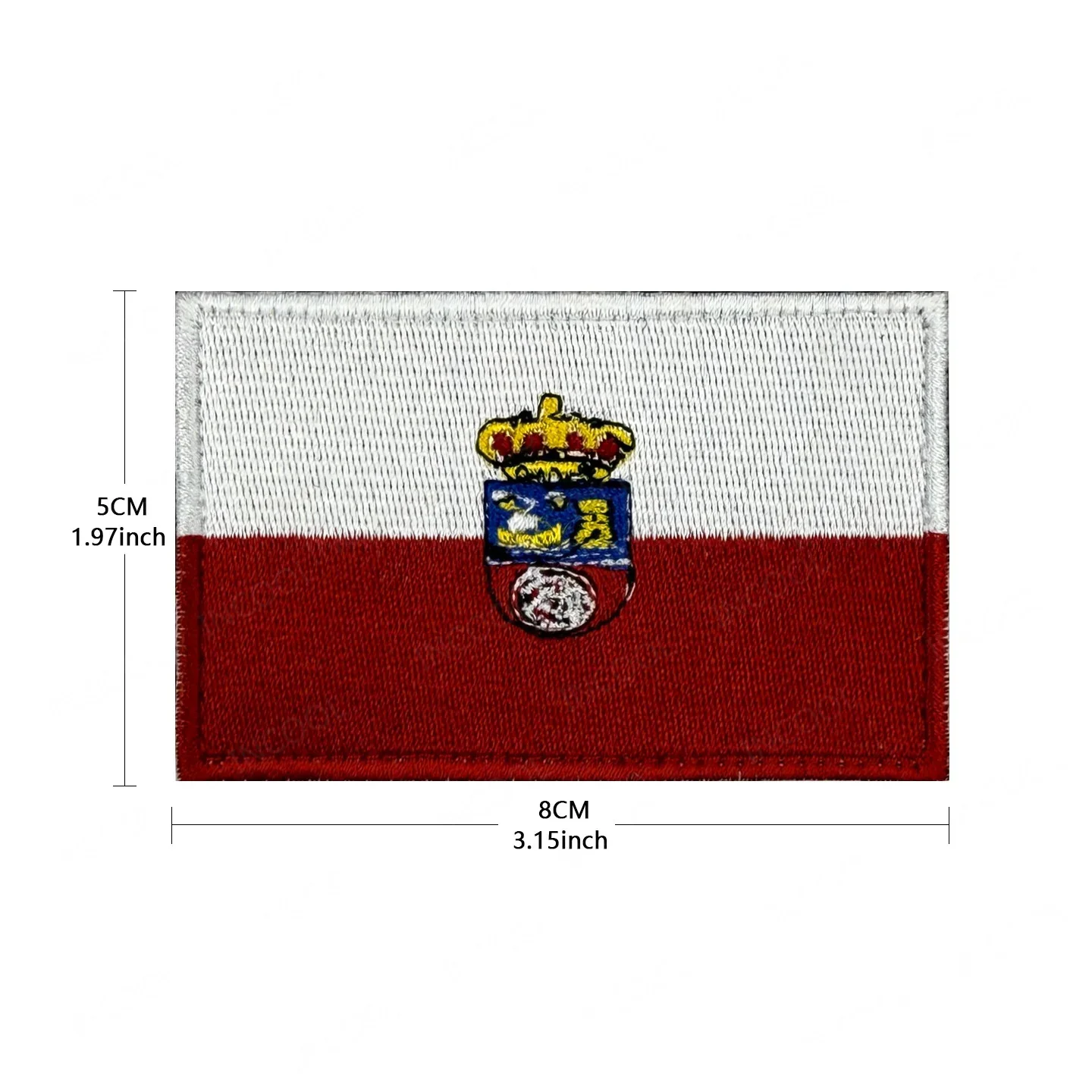 Parches bordados bandera de España PVC reflectantes IR