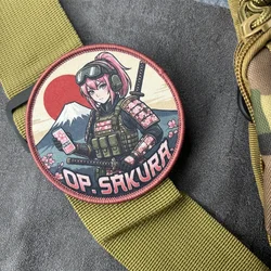 Parche táctico OP.SRKUR chica militar velcro para mochila y brazalete