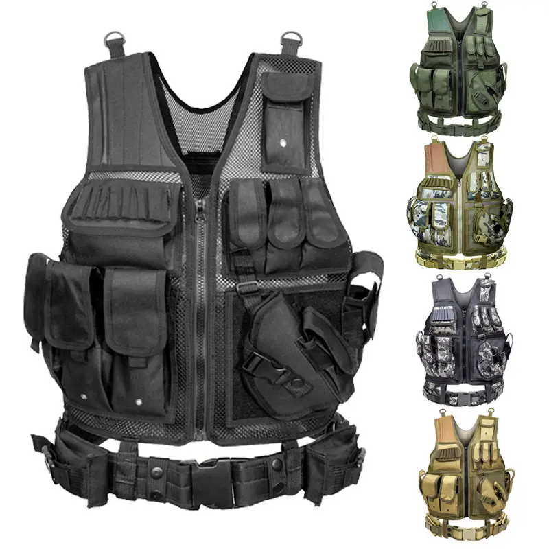 Chaleco táctico protector transpirable de malla verano multifunción - imagen 3