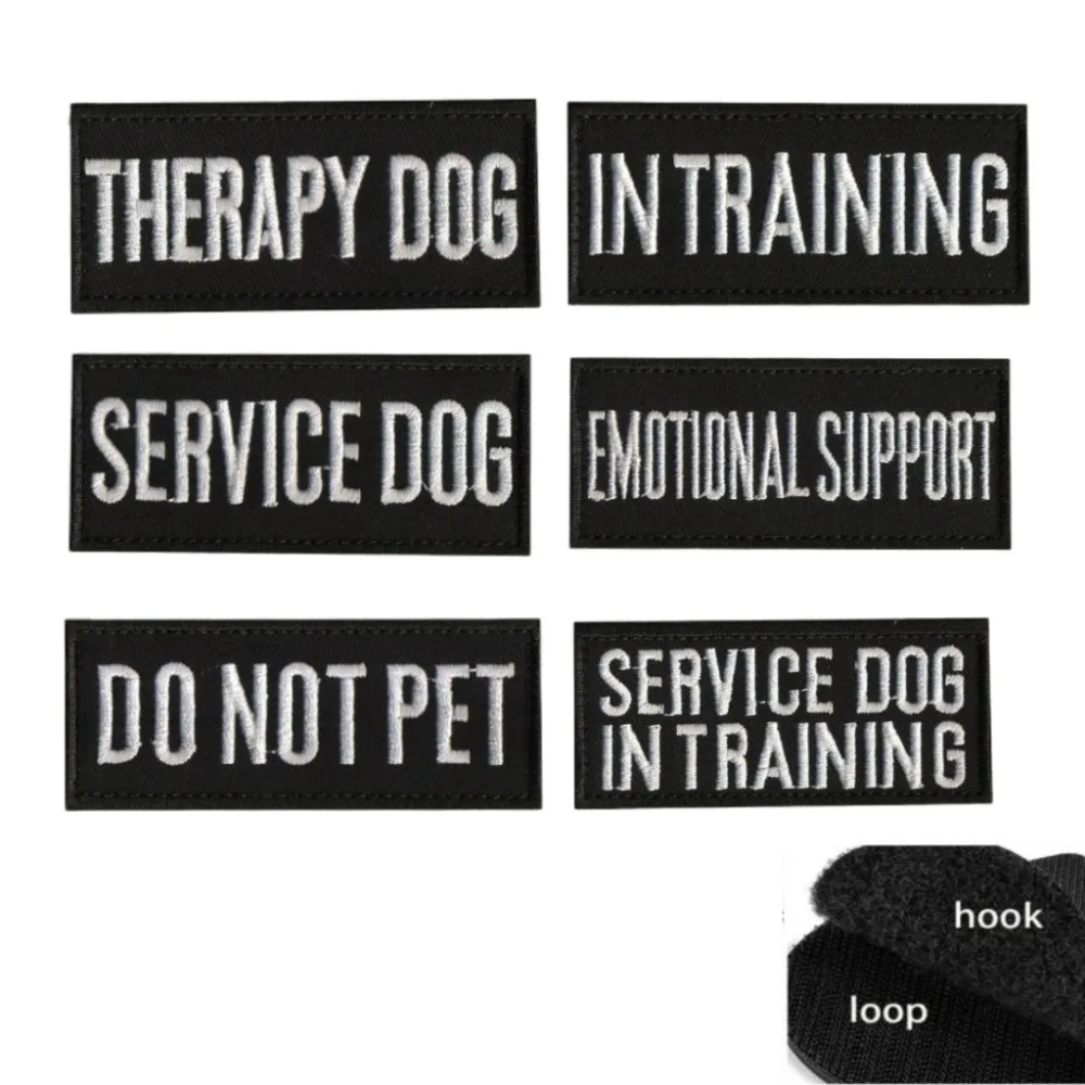 Parches bordados para perro de servicio en MOLLE – apoyo emocional - imagen 4