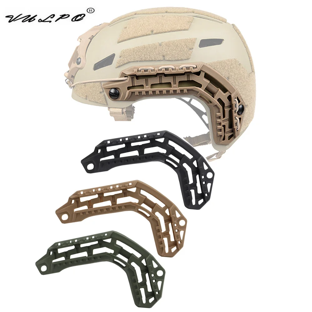 Vulpo casco táctico con riel Picatinny lateral para airsoft y caza - imagen 2