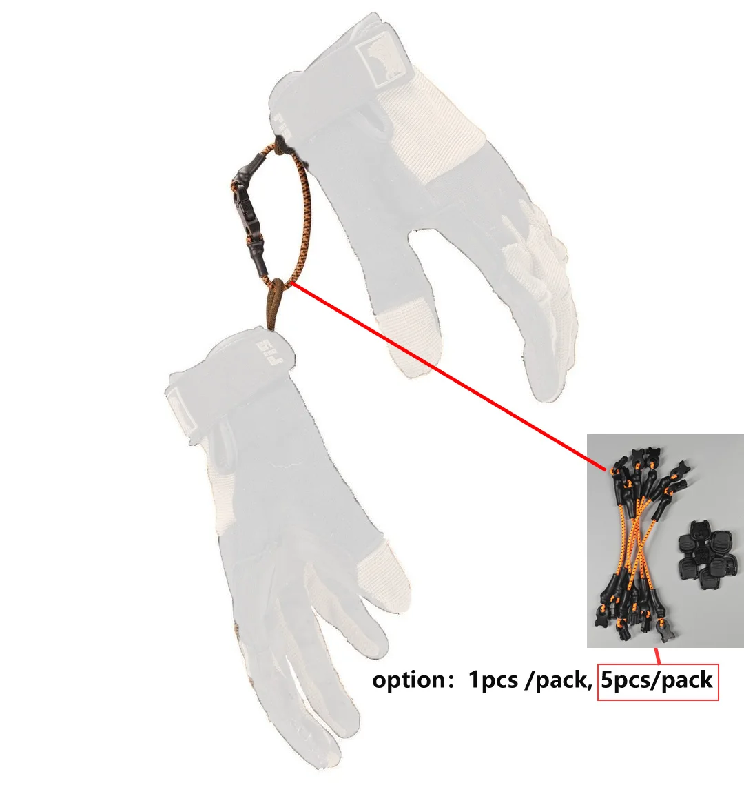 Cuerda elástica táctica multiusos con hebilla fija para exteriores - imagen 5