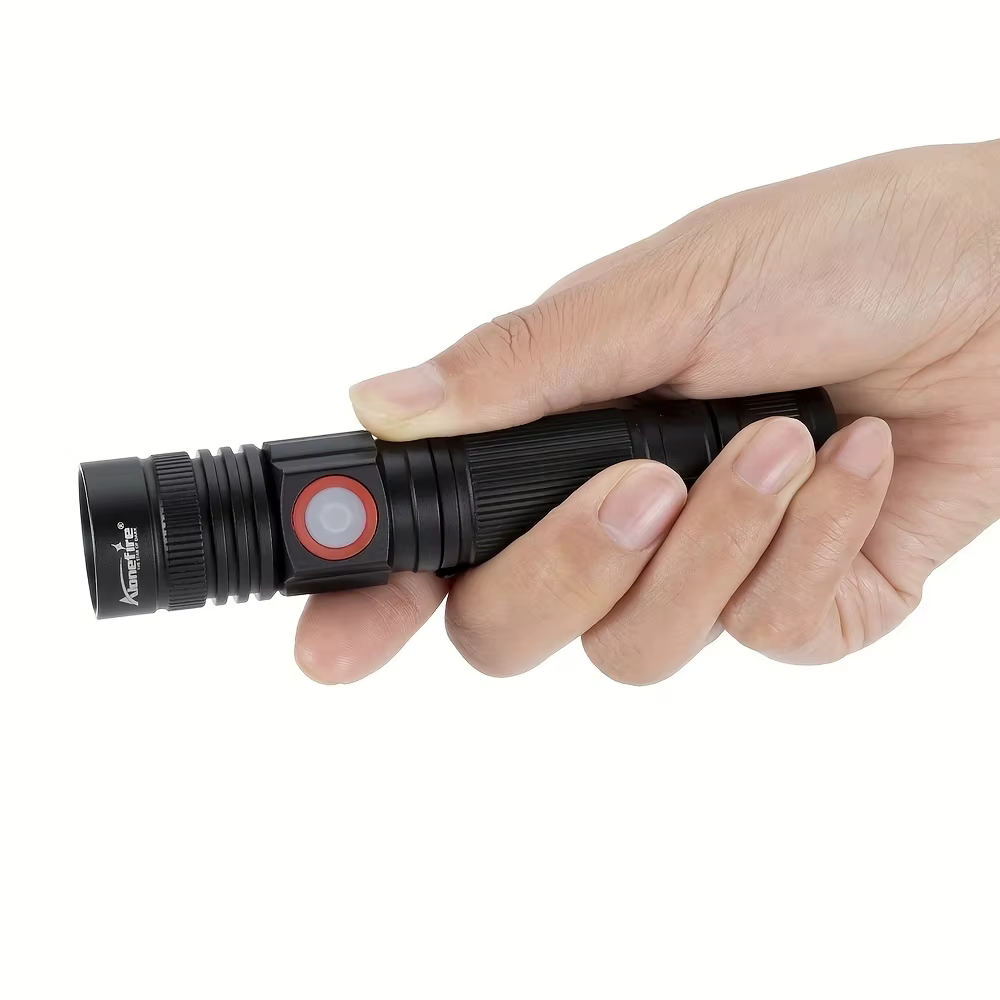 Linterna LED T6 Zoom táctica USB para camping y senderismo - imagen 2