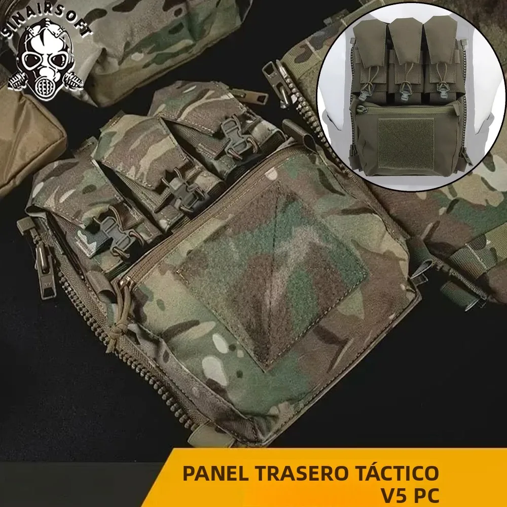 SINAIRSOFT panel trasero con cremallera para chaleco airsoft - imagen 4