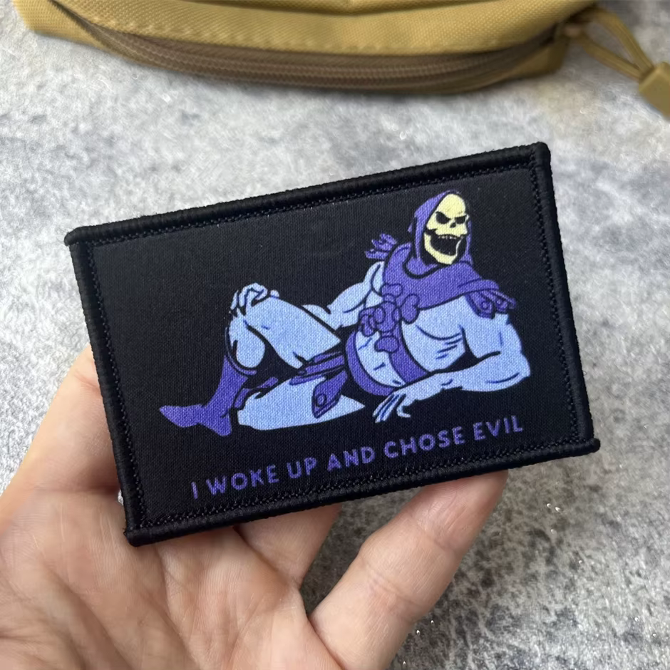 Detalle del reverso del parche con sistema velcro