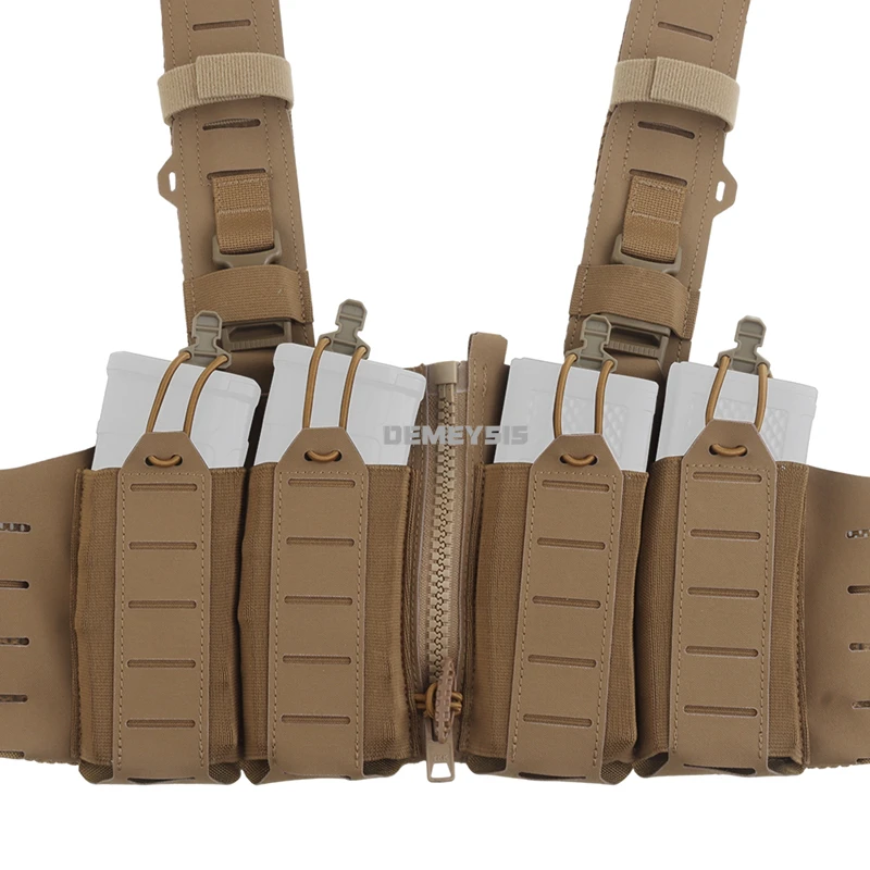 Chaleco táctico de desmontaje rápido, MOLLE para airsoft y paintball