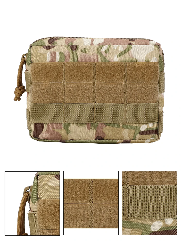 Riñonera táctica MOLLE camuflaje para accesorios EDC exterior - imagen 5