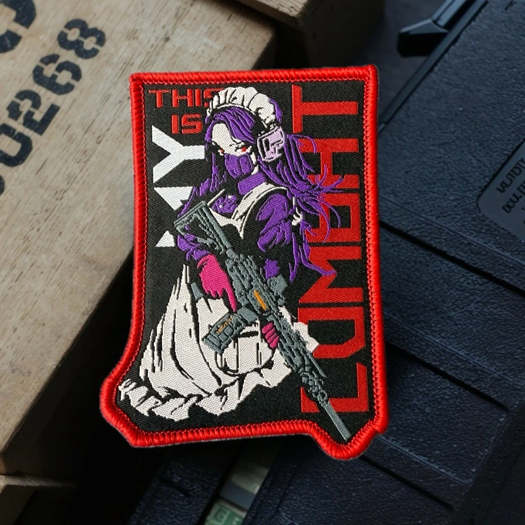 Parche militar moral Maid Guardians con velcro para uniforme - imagen 4