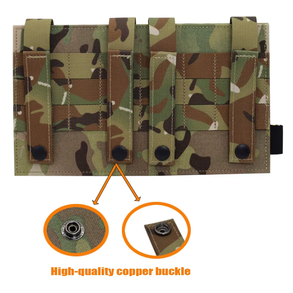 Chaleco táctico MOLLE adaptable nailon con bolsa EDC - imagen 5