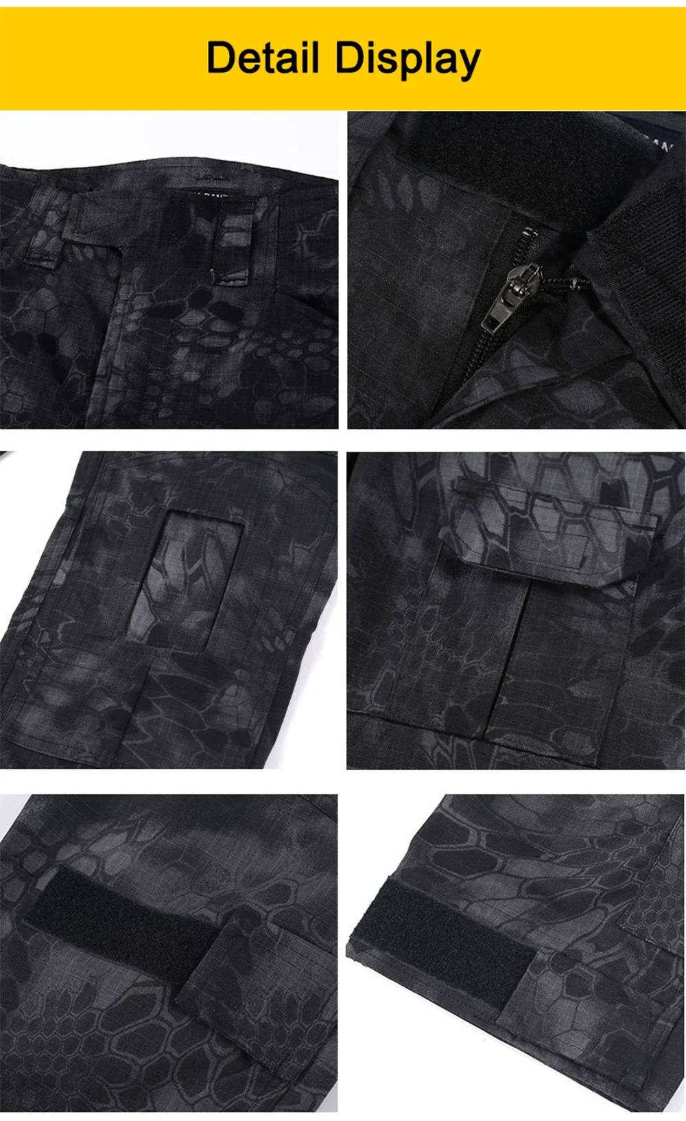 Pantalón táctico en acción para exteriores