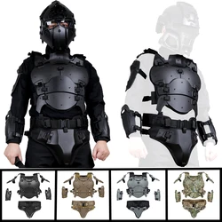 Chaleco táctico Airsoft con protección de pecho ajustable y MOLLE