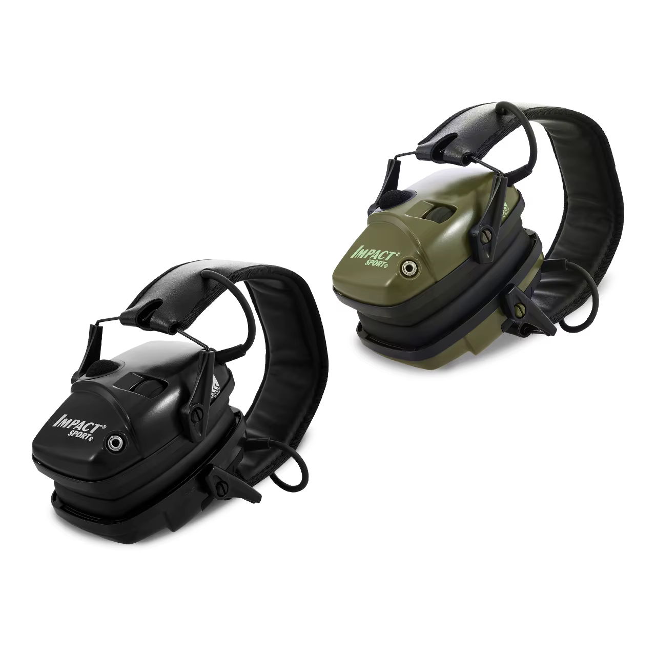 Orejera táctica lateral mostrando los auriculares y la diadema