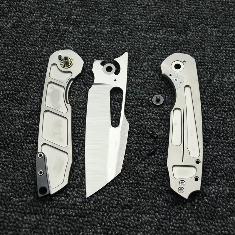 Cuchillo plegable EDC LEMIFSHE titanio STR, rodamiento cerámico 154CM - imagen 5