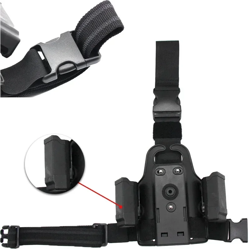 Funda pierna ajustable cargadores 9mm MOLLE – Porta-cargadores táctico - imagen 5