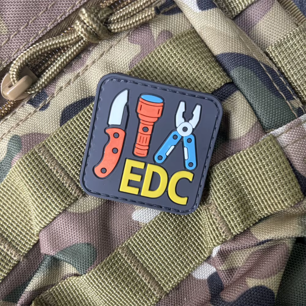 Parche táctico PVC EDC con velcro gancho y bucle para mochila - imagen 4