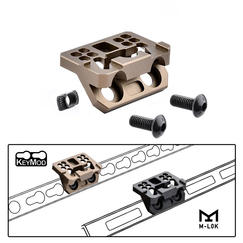 Riel táctico Thorntai Scout Offset Metal M-LOK/KeyMod para Surefire - imagen 2