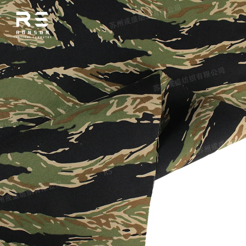 Tela nylon laminado Cordura camuflaje tigre negro MOLLE láser