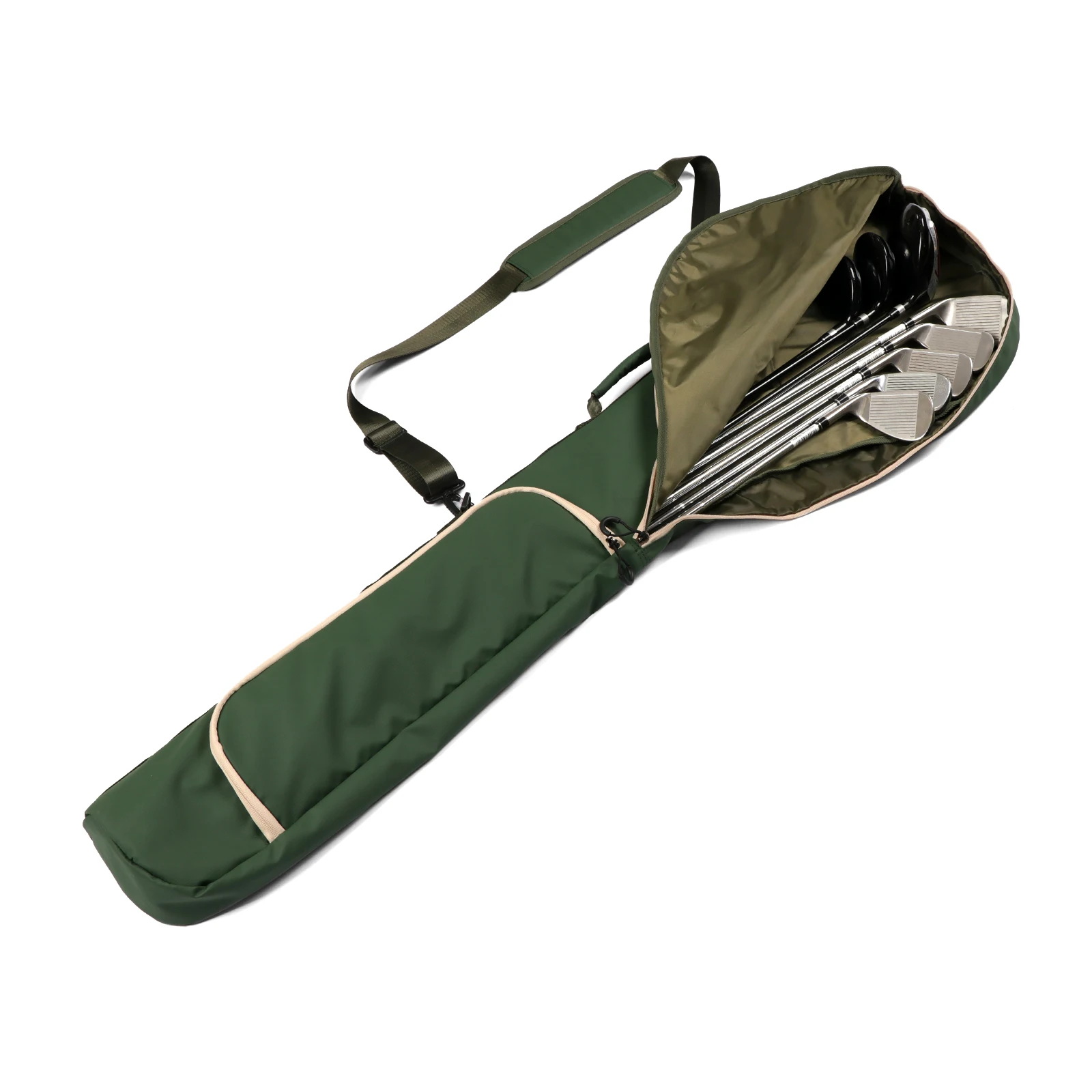 Tourbon Bolsa Golf Nylon Verde Ligera Impermeable - imagen 2