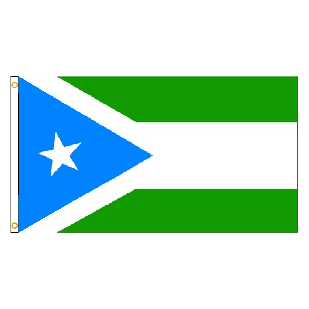 Bandera de poliéster Estado Maakhir para decoración coleccionista