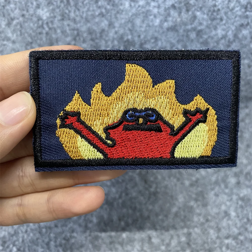 Parche Velcro bordado Elmo - insignia de moral meme para mochila - imagen 4