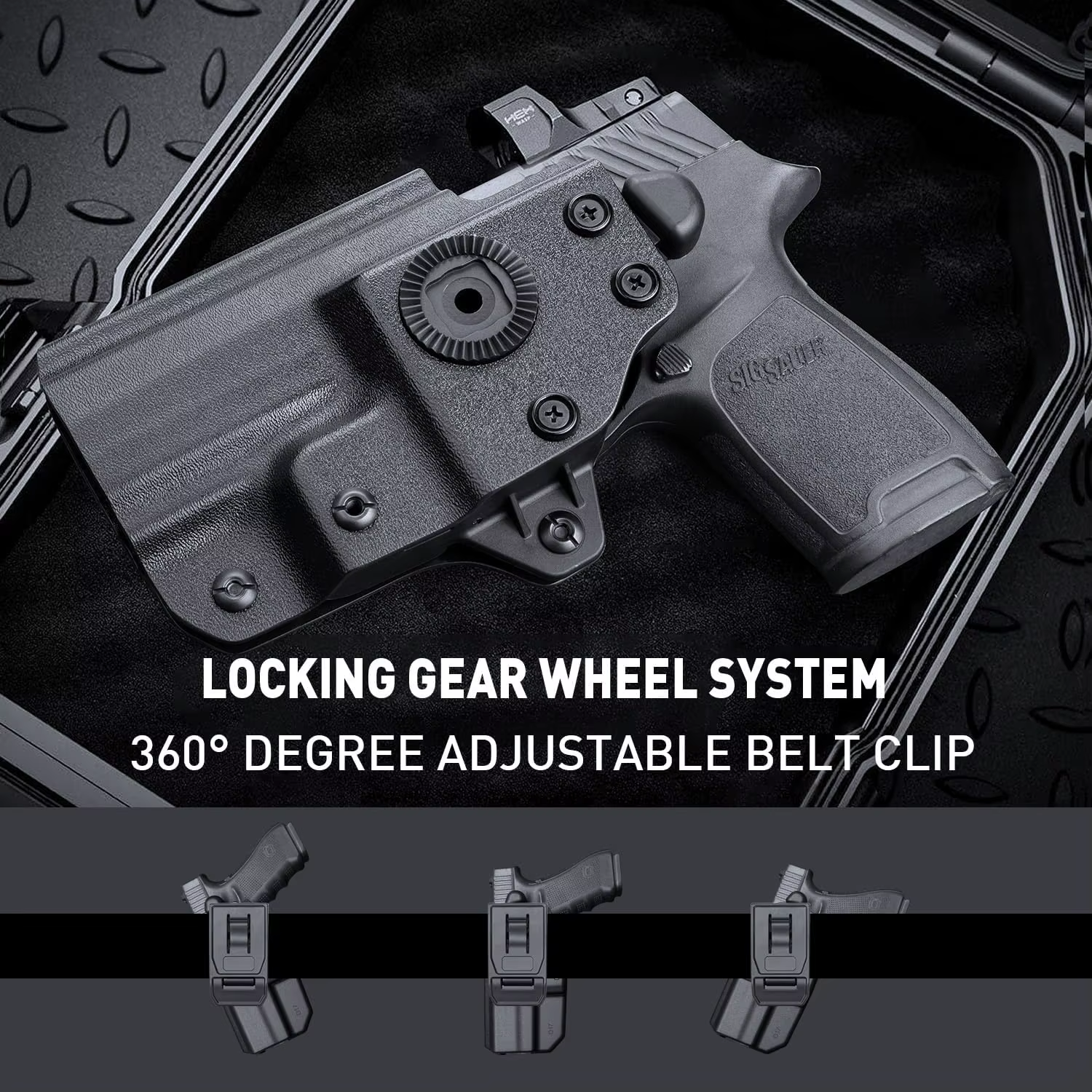 Funda Kydex Sig P320 M18 M17 XFIVE liberación del pulgar diestra - imagen 5