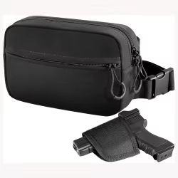 Bolsa táctica de pistola con cremallera y funda oculta