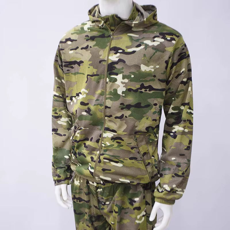 Traje ghillie camuflaje con capucha de malla para caza y aves - imagen 4