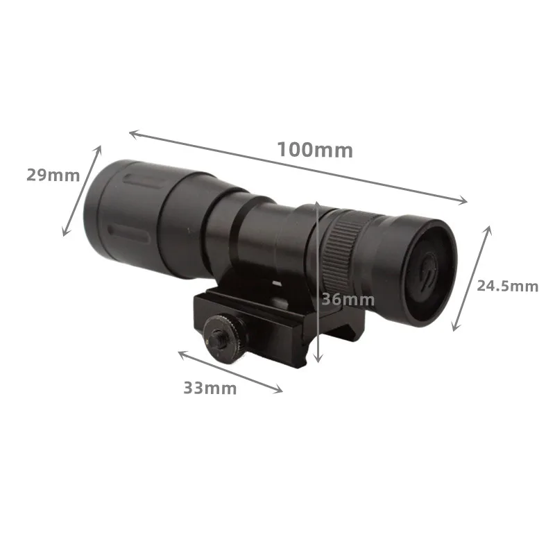 Linterna táctica LED recargable con carril Picatinny para camping - imagen 2