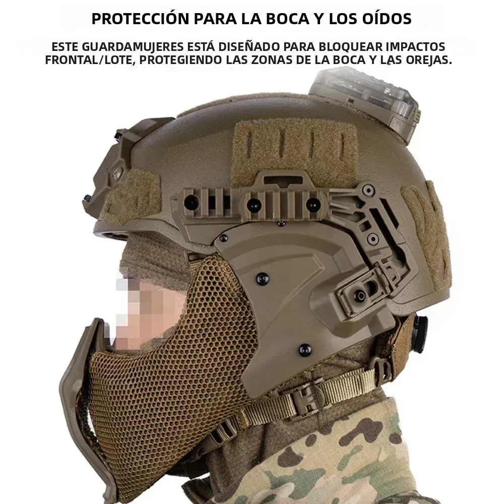 Protector bucal táctico Wendy para casco, airsoft y paintball - imagen 4