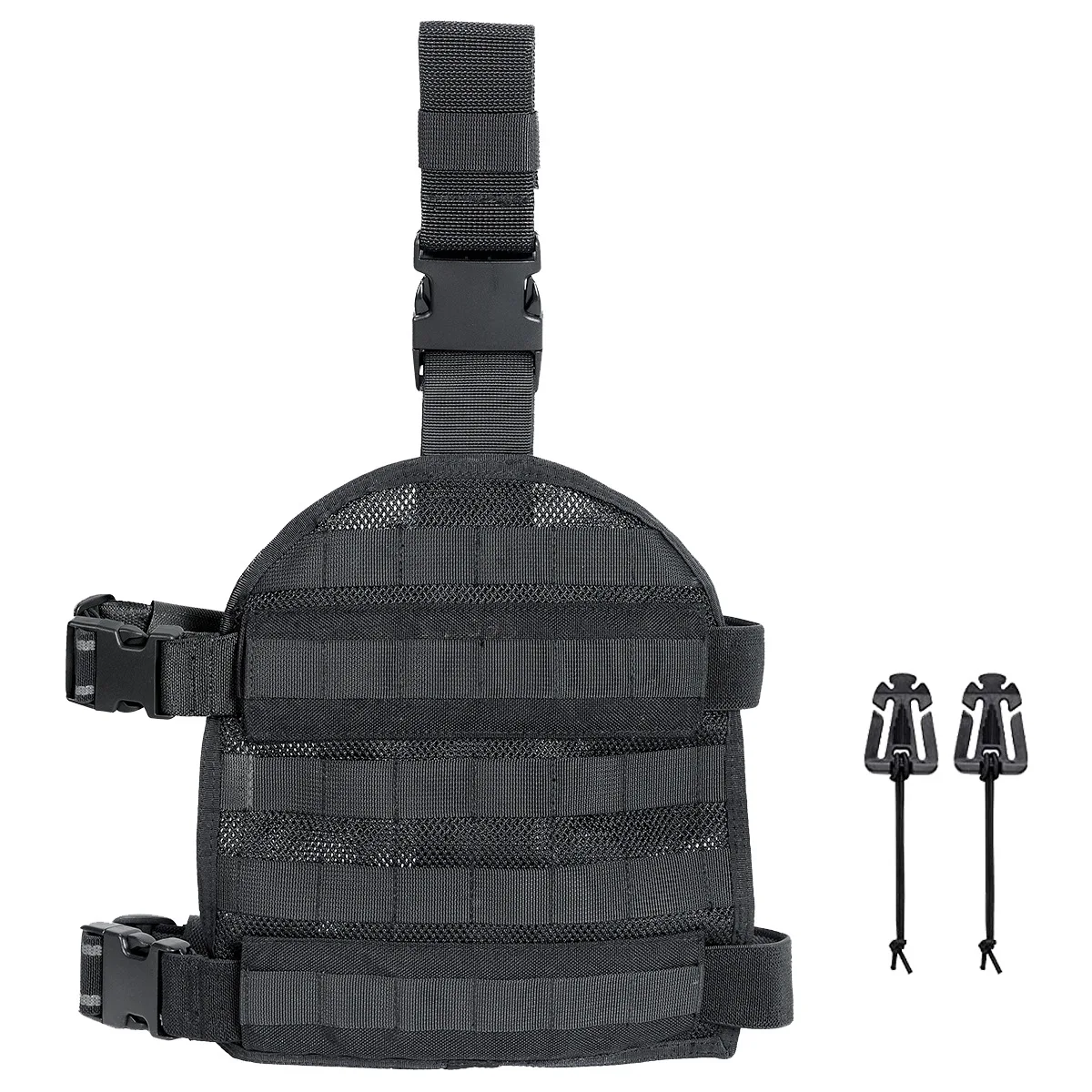 Plataforma táctica muslo MOLLE nylon transpirable con hebilla rápida
