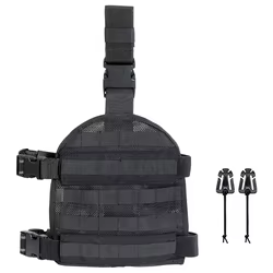 Plataforma táctica muslo MOLLE nylon transpirable con hebilla rápida