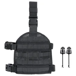 Plataforma táctica muslo MOLLE nylon transpirable con hebilla rápida