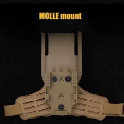 Funda táctica pierna MOLLE desmontable extracción rápida Airsoft caza