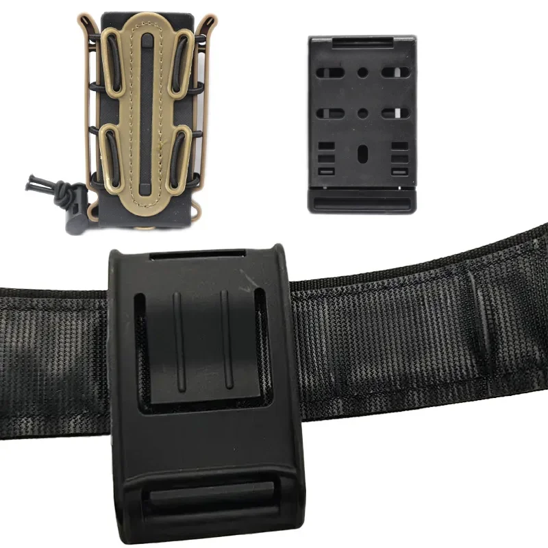 Clip táctico para cinturón con funda para cargadores de caza