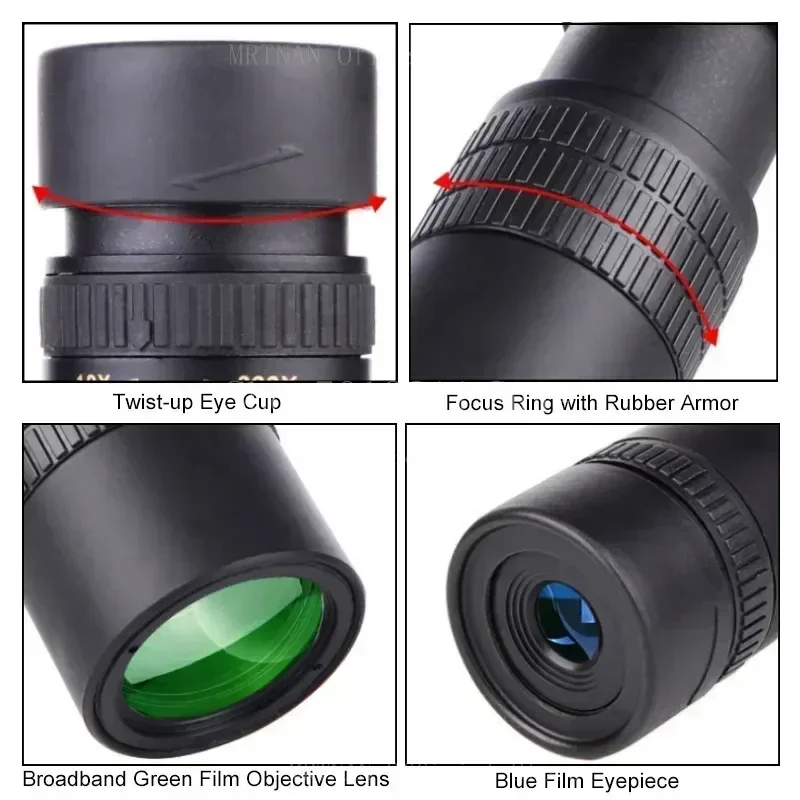 Metaal Monocular HD de zoom gran alcance con telescopio para camping - imagen 5