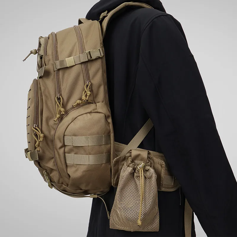 Botella táctica plegable con malla MOLLE y funda externa - imagen 3