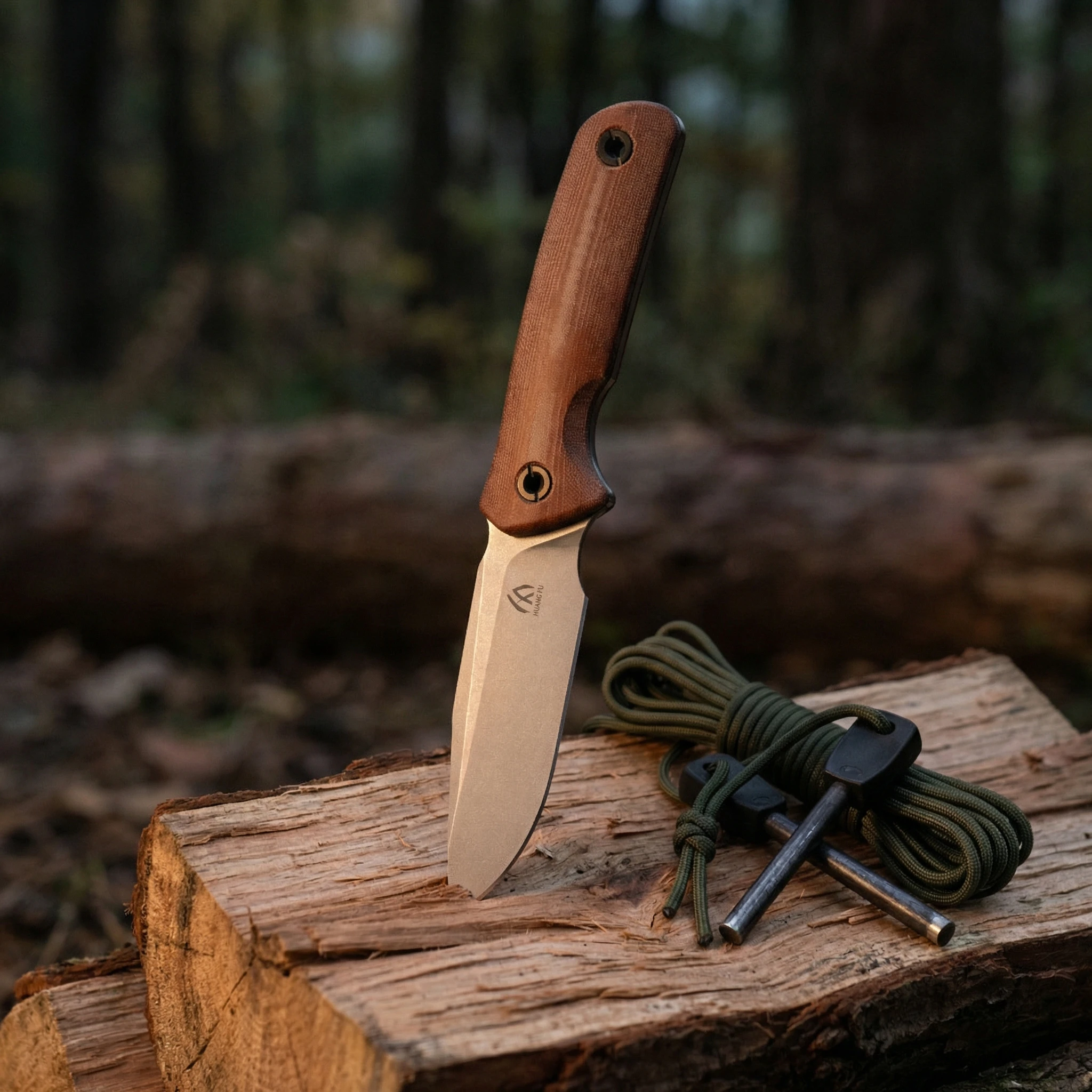 Cuchillo táctico hoja fija G10 con funda resistente multiusos - imagen 3