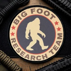 Parche táctico de huella Bigfoot con velcro para mochila