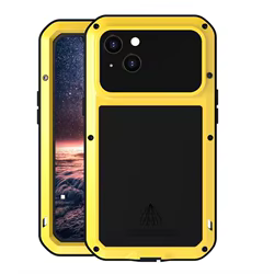 Funda táctica militar iPhone carcasa metálica antichoque con tornillos