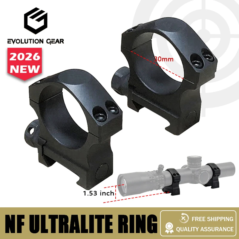 Anillos montaje mira telescópica Evolution Gear 30 mm ultraligeros - imagen 3