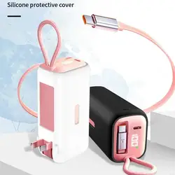 Funda de silicona para batería portátil antichoque y compacta
