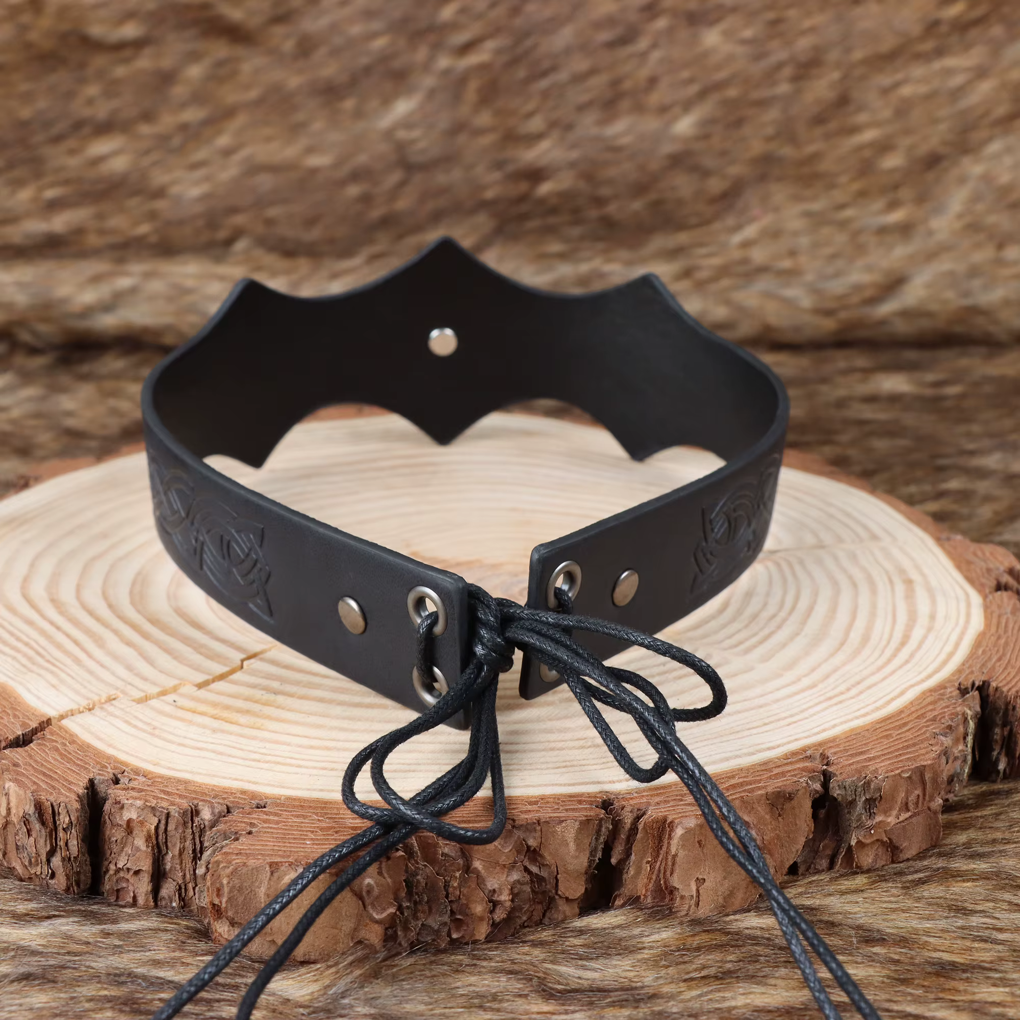 Diadema vikinga Medieval unisex para cosplay y Halloween - imagen 4