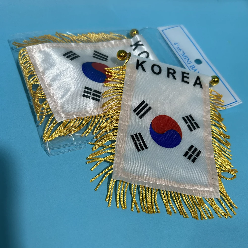 Bandera colgante Corea del Sur para coche, poliéster - imagen 5