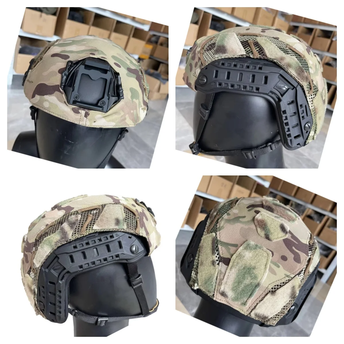 Funda táctica casco FAST SF camuflaje para exterior de repuesto