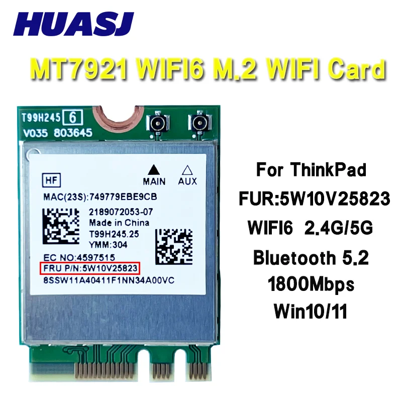 Tarjeta WLAN MT7921 en formato M.2