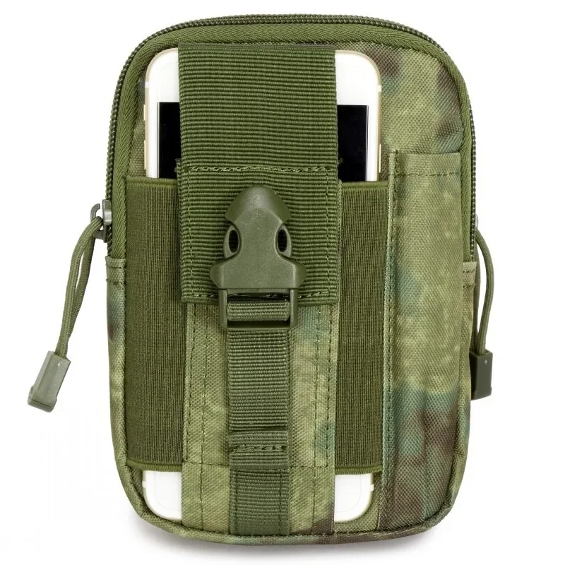 Riñonera MOLLE pequeña con soporte móvil y bolsillos EDC senderismo - imagen 4