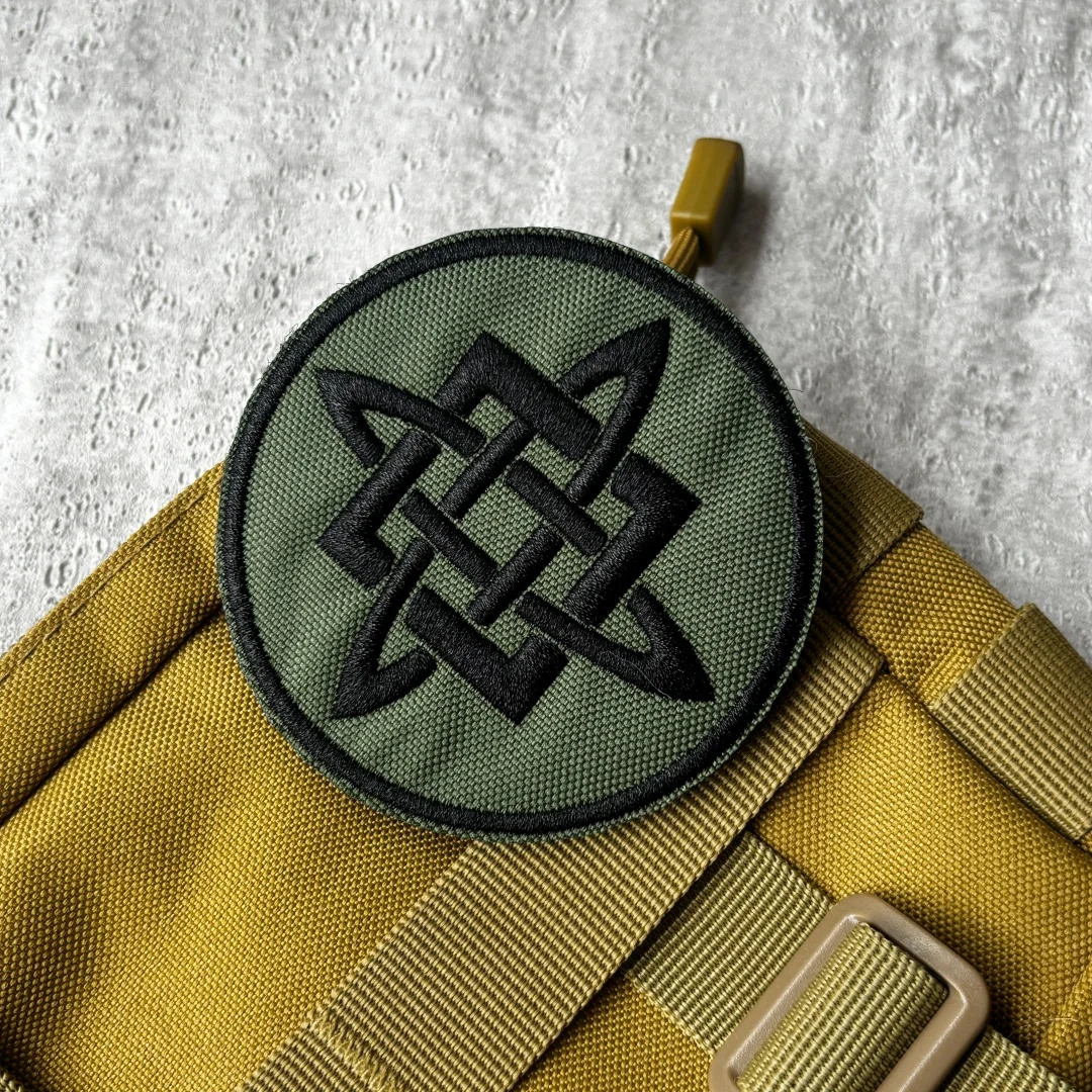Parche táctico bordado estrella eslava Svarog con velcro y airsoft - imagen 4