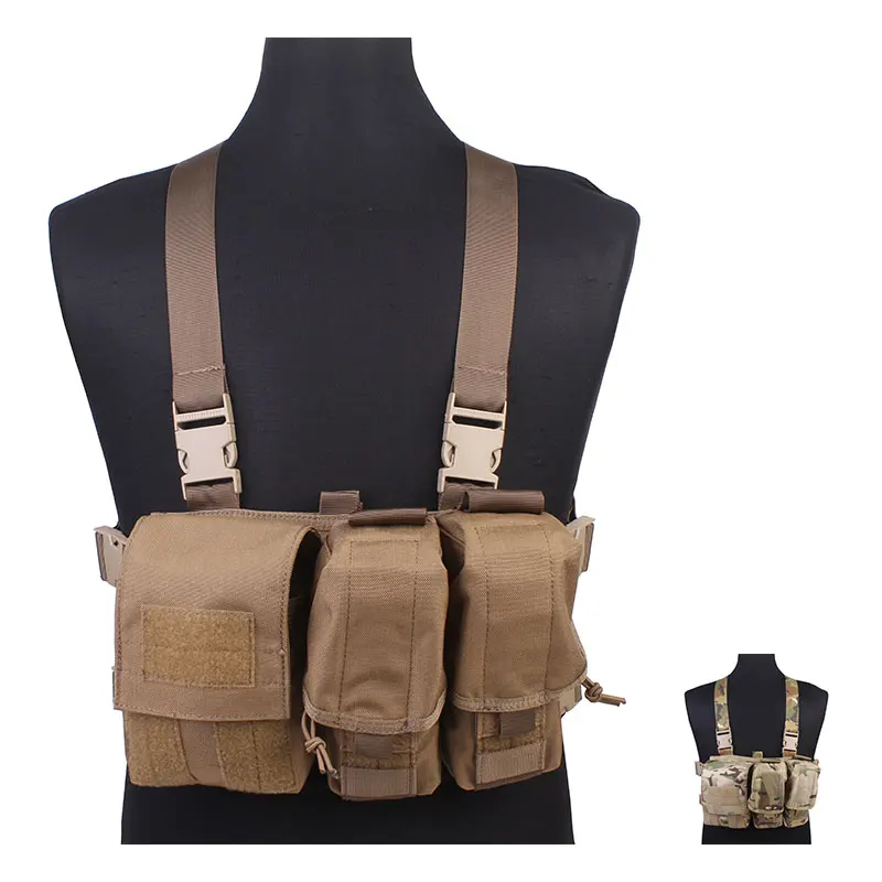 Emersongear Aparejo de Pecho Táctico Multibolsillos Nylon