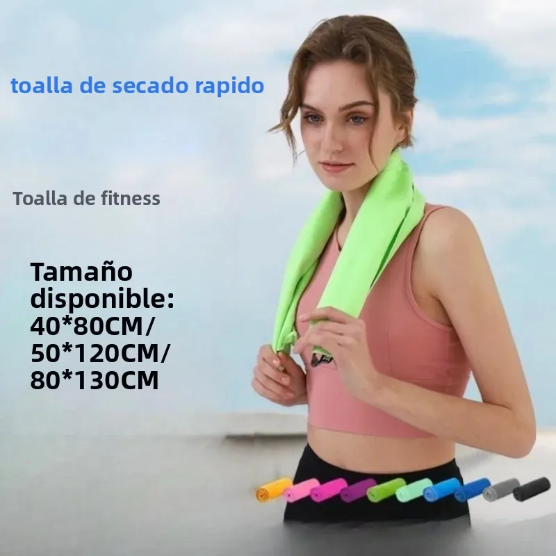 Toalla deportiva microfibra doble cara secado rápido para yoga